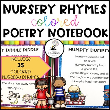 Preview of Nursery Rhymes | 35 COLORED Rhyme Poem Posters