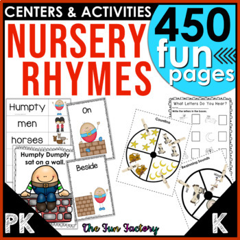 Preview of Nursery Rhymes Activities PreK - Kinder - Reading Math Science BUNDLE