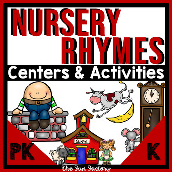 Preview of Nursery Rhymes Activities PreK - Kinder - Reading Math Science BUNDLE