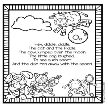 nursery rhyme coloring pages
