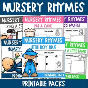 Preview of Nursery Rhymes Activities and Worksheets | MEGA Bundle