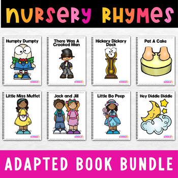 Preview of Nursery Rhyme Adapted Books for Special Education 9 Nursery Rhyme Activities