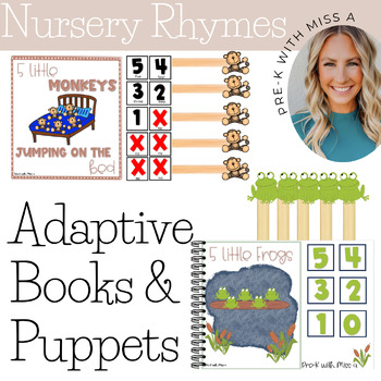 Preview of Nursery Rhymes Adaptive and Interactive Books Preschool Special Education