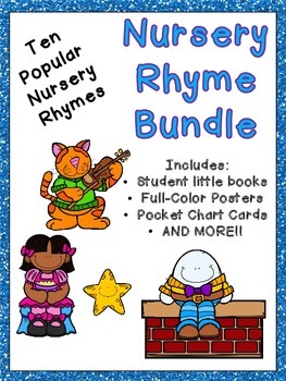 Preview of Nursery Rhymes BUNDLE with Books, Posters, & MORE- Preschool or Kindergarten