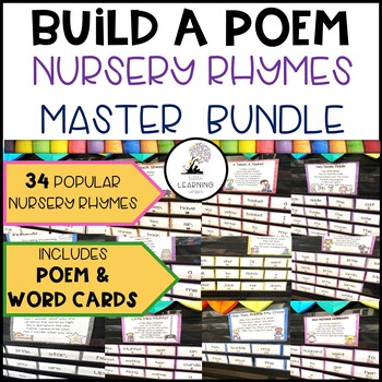 Preview of Nursery Rhymes Build a Poem Master Bundle | Pocket Chart Poems