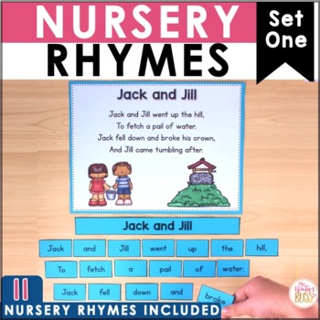 Preview of Nursery Rhymes Poetry Fluency Literacy Center - set 1 poetry activities