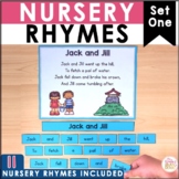 Nursery Rhymes Poetry Fluency Literacy Center - set 1 poet