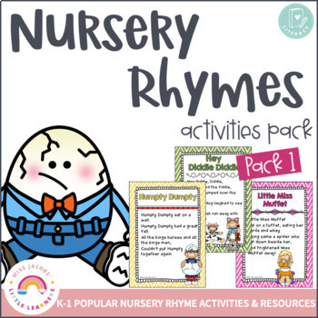 Nursery Rhymes Activities {Bundle} - Great for Distance Learning