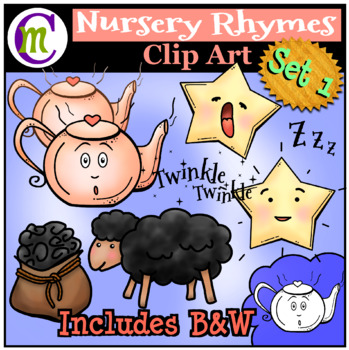 Preview of Nursery Rhymes Clip Art Set 1
