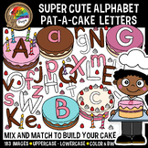 Nursery Rhymes Clipart - Pat a Cake Whipped Cream Letters 