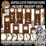 Nursery Rhymes Clipart - Prepositions - Hickory Dickory Do