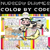 Nursery Rhymes Color by Code | Shapes, Letters, Numbers, S