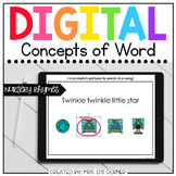 Nursery Rhymes Concepts of Print Digital Activities | Dist
