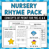 Nursery Rhymes Concepts of Print Pack