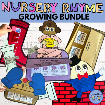 Preview of Nursery Rhymes Crafts- Nursery Rhymes Activities Growing Bundle