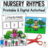Nursery Rhymes Digital Google™ Slides & Print Retell Activities