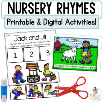 Preview of Nursery Rhymes | Google™ Classroom Digital and Printable Activities