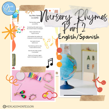 Preview of Nursery Rhymes H-I English/Spanish