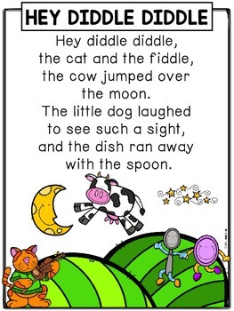 Nursery Rhymes: Hey Diddle Diddle by More than Math by Mo | TpT