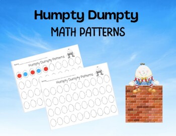 Preview of Nursery Rhymes: Humpty Dumpty Patterns - Egg Patterns