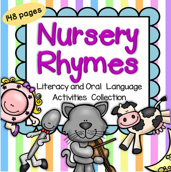 Preview of Nursery Rhymes Literacy and Oral Language Activities for 10 Rhymes - 148 pages