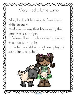 Nursery Rhymes Literacy and Oral Language Activities for 10 Rhymes - 148  pages