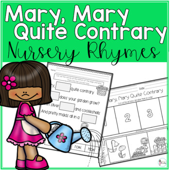 Preview of Nursery Rhymes - Mary Mary Quite Contrary
