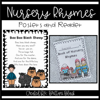 Preview of Nursery Rhymes Posters and Reader