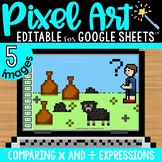 Nursery Rhymes Pixel Art Math for Mother Goose Day Multipl