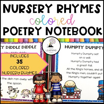 Preview of Nursery Rhymes Posters | 35 Colored Mother Goose Poems