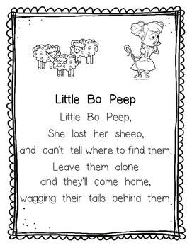 Nursery Rhymes: Posters or Personal Reader Pages by Learning Should Be Fun