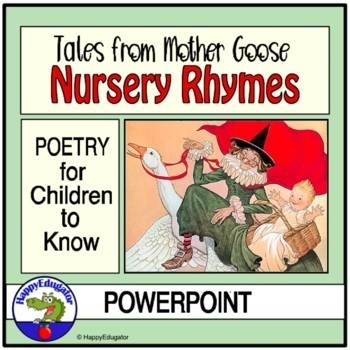 Preview of Nursery Rhymes PowerPoint - Identifying Rhyme Scheme