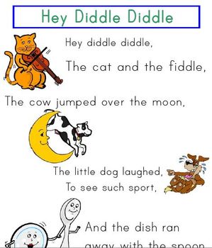 nursery rhymes printable pages by miss cassie teachers pay teachers