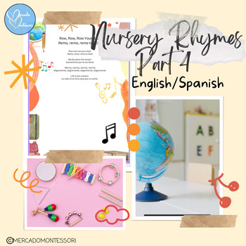 Preview of Nursery Rhymes R-Z English/Spanish