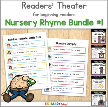 Preview of Nursery Rhymes Readers' Theater Scripts for Kindergarten and First Grade