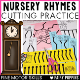 Nursery Rhymes Scissor Skills Cutting Practice Worksheets