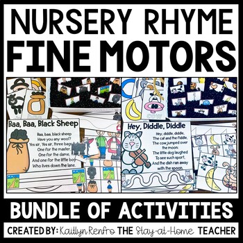 Preview of Nursery Rhymes Sensory Bins & Fine Motor Skills | Toddler Preschool Activities