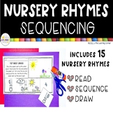 Nursery Rhymes Sequencing |  Story Retelling Cards with Pictures