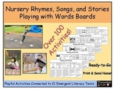 Nursery Rhymes, Songs, and Stories Playing with Words Boar