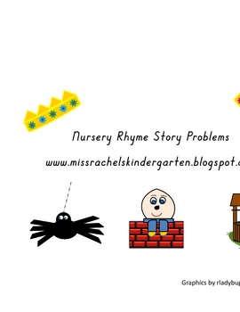 Preview of Nursery Rhymes Story Problem Letters