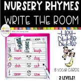 Nursery Rhymes Write the Room  HEY DIDDLE DIDDLE