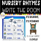 Nursery Rhymes Write the Room  IT'S RAINING, IT'S POURING
