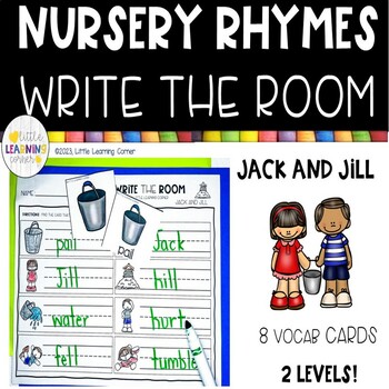 Preview of Nursery Rhymes Write the Room  JACK AND JILL