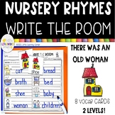 Nursery Rhymes Write the Room  THERE WAS AN OLD WOMAN WHO 
