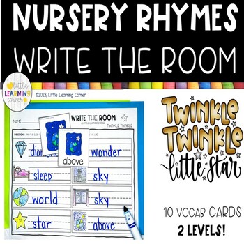 Preview of Nursery Rhymes Write the Room  TWINKLE TWINKLE LITTLE STAR