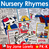 Nursery Rhymes - activities, posters, early literacy activities