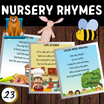 Preview of Nursery Rhymes adventure workbook - printables