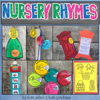 Preview of Nursery Rhymes by Kim Adsit and KinderByKim
