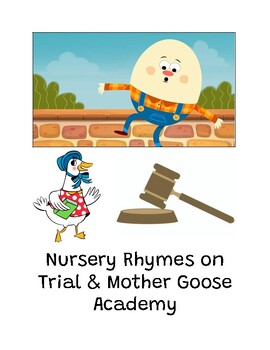 Preview of Nursery Rhymes on Trial & Mother Goose Academy (Group Scene Templates for Drama)