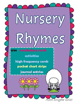Preview of Nursery Rhymes -vocabulary and sight words